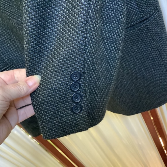 Mens Blue Wool Sport Coat Blazer Bill Kaiserman/Bigsby & Kruthers Size 46R - Picture 9 of 9